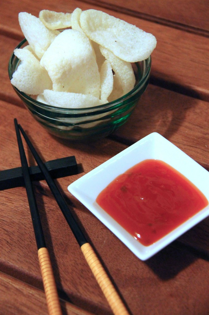 Nuvole di drago cinesi  ricetta originale delle chips di gambero